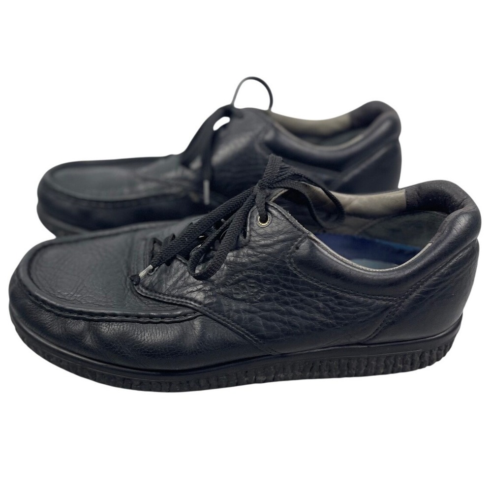 S.A.S. Workshoes, men's sz 14 black, soft‎ leather, lace up loafer, power step